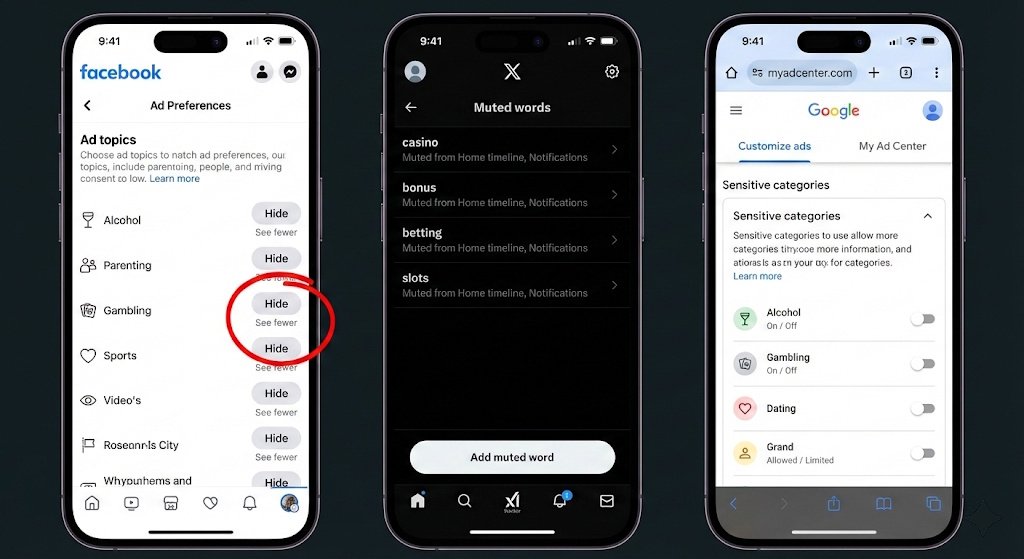 Stop Trigger Ads - responsible gambling
