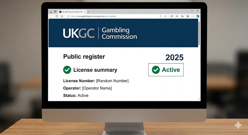 What the actual UKGC Active status page looks like in 2025