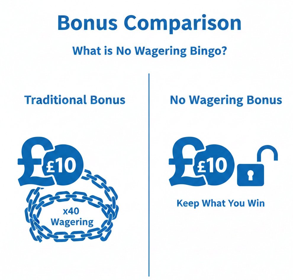 No wagering bingo bonus comparison