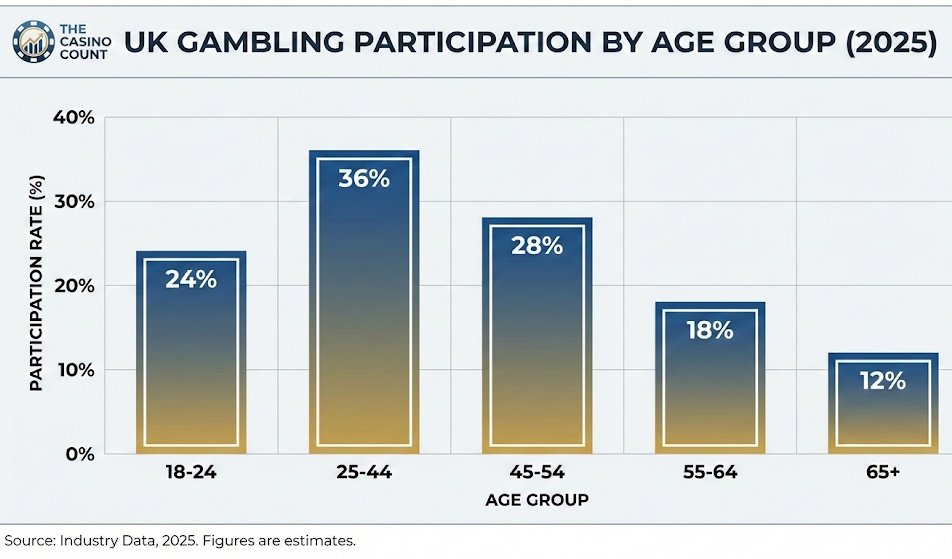 No wagering bingo - participants by age