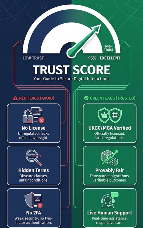 safe crypto gambling trust score
